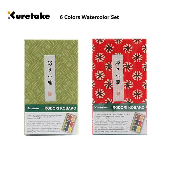 kuretake 6 colors solid watercolors set pigment convenient carrying drawing supplies
kuretake 6 colors solid watercolors set pigment convenient carrying drawing supplies
