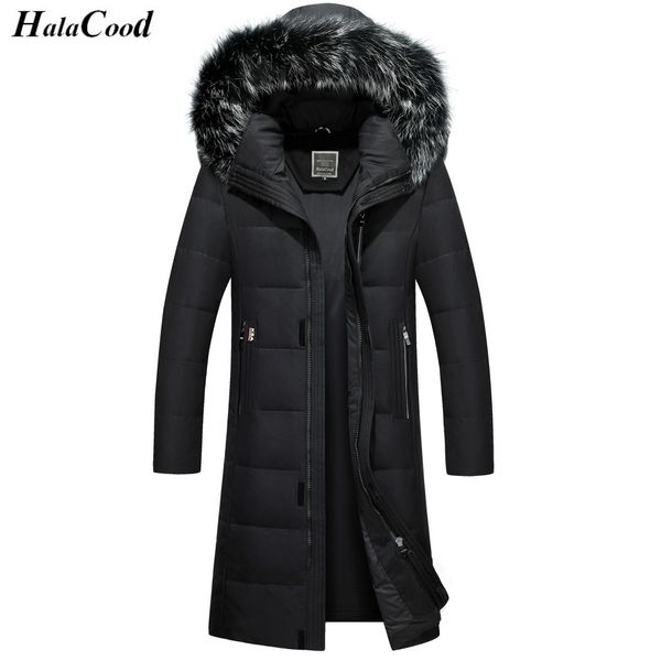 long coat big genuine fur hood duck down jackets men warm down coats mens casual winter outerwear parkas, Black
long coat big genuine fur hood duck down jackets men warm down coats mens casual winter outerwear parkas, Black