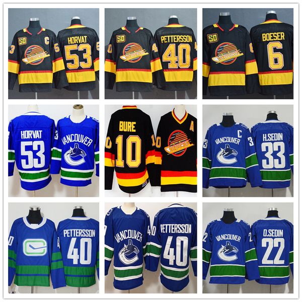 40 elias pettersson vancouver canucks 6 brock boeser 33 henrik sedin 53 bo horvat 35 thatcher demko 10 pavel bure hockey jerseys 22, Black;red
40 elias pettersson vancouver canucks 6 brock boeser 33 henrik sedin 53 bo horvat 35 thatcher demko 10 pavel bure hockey jerseys 22, Black;red