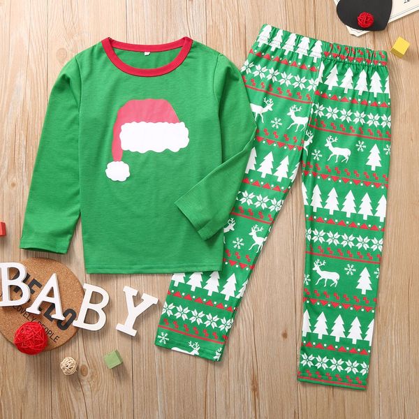 pajamas set toddler boy clothes hat printed +pants xmas family matching boutique kids clothing full sleeve roupa infantil, White
pajamas set toddler boy clothes hat printed +pants xmas family matching boutique kids clothing full sleeve roupa infantil, White