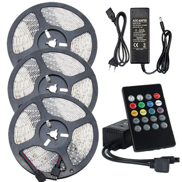 waterproof 2835 flexible rgb led light strip bande led ribbon tape 12v 60leds/m full kit +music ir controller 12v power adapter
waterproof 2835 flexible rgb led light strip bande led ribbon tape 12v 60leds/m full kit +music ir controller 12v power adapter