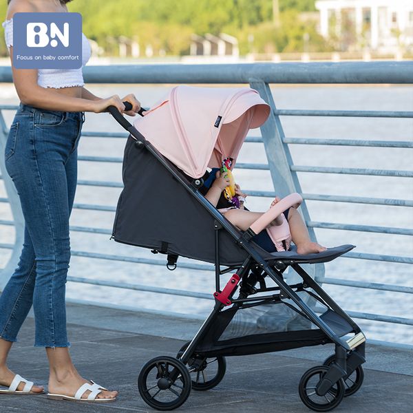 Bn Baby Stroller 3 In 1stroller Lying Or Dampening Folding Light Weight Two-sided Child Newborn Portable Baby Pushchair