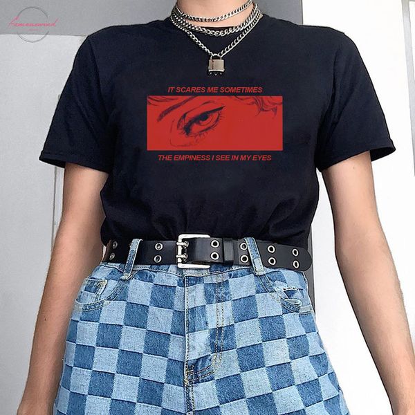 the empiness i see in my eyes letter print chic harajuku streetwear hip hop petal sleeve personality bf loose t shirt, White
the empiness i see in my eyes letter print chic harajuku streetwear hip hop petal sleeve personality bf loose t shirt, White