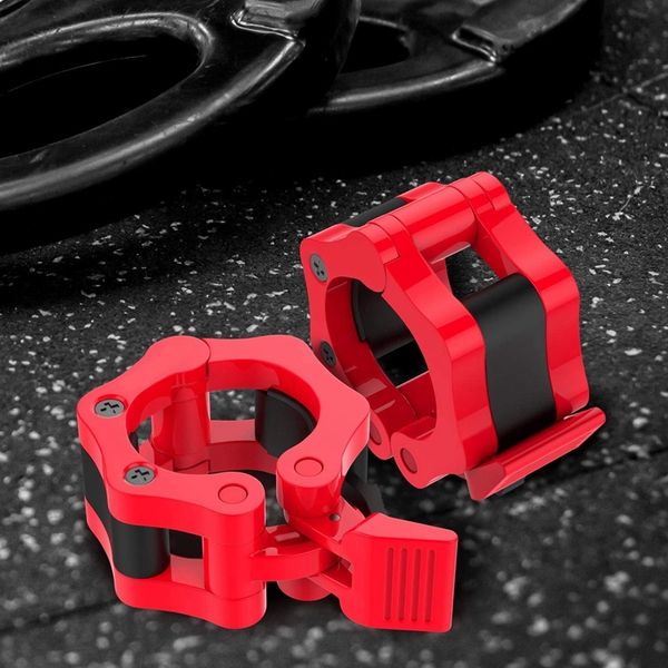 1 pair barbell clamps olympic weight bar plate locks collar clips quick release for workout weightlifting fitness training dumbbells
1 pair barbell clamps olympic weight bar plate locks collar clips quick release for workout weightlifting fitness training dumbbells