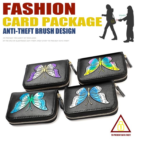 genuine leather women short clutch wallets rfid blocking zipper purses card pouches banknote pocket colorful butterfly cowhide organ wallets, Red;black
genuine leather women short clutch wallets rfid blocking zipper purses card pouches banknote pocket colorful butterfly cowhide organ wallets, Red;black