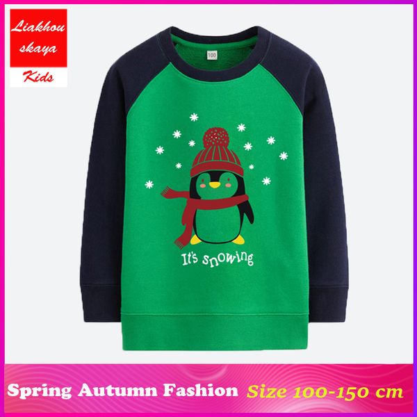liakhouskaya 2019 sweatshirt cartoon penguin kids long sleeve 100% cotton clothes girls hoodies children clothing for teens, Black
liakhouskaya 2019 sweatshirt cartoon penguin kids long sleeve 100% cotton clothes girls hoodies children clothing for teens, Black
