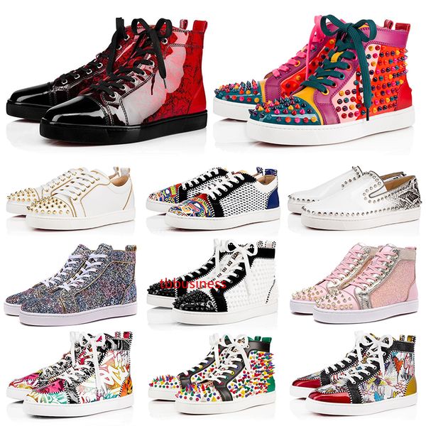 chaussures designer luxury men women shoes fashion spike sneakers black red white blue leather suede graffiti flat bottoms casual shoe 36-47
chaussures designer luxury men women shoes fashion spike sneakers black red white blue leather suede graffiti flat bottoms casual shoe 36-47