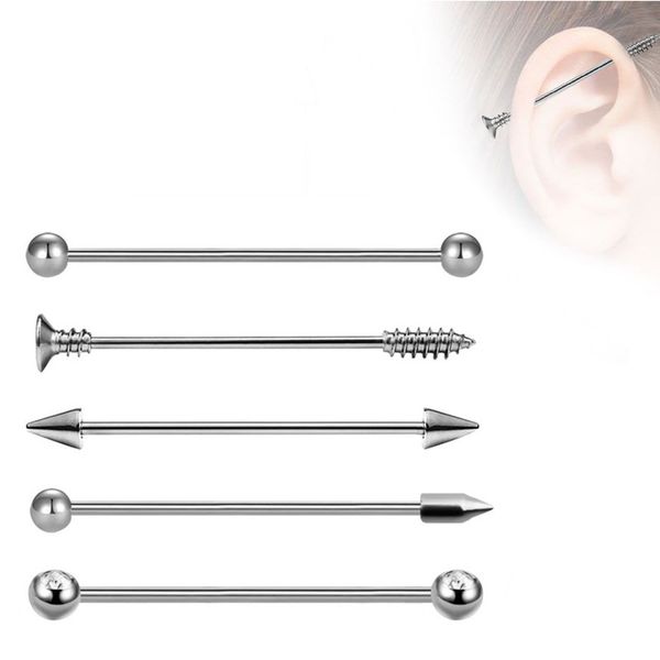 10pcs/lot long surgical steel industrial barbell bar piercings for women men cartilage tragus earring ear stud body jewelry silver color, Slivery;golden
10pcs/lot long surgical steel industrial barbell bar piercings for women men cartilage tragus earring ear stud body jewelry silver color, Slivery;golden