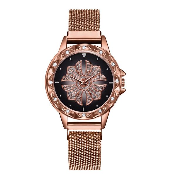 stylishalloy rhinestone inlaid flower pattern no number round dial analog quartz wrist watch women magnetic buckle ladies watch, Slivery;brown
stylishalloy rhinestone inlaid flower pattern no number round dial analog quartz wrist watch women magnetic buckle ladies watch, Slivery;brown