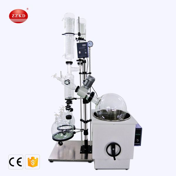 

zzkd new 50l rotary evaporator double condenser double receiving bottle rotating evaporator apparatus