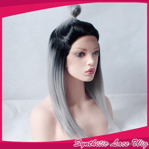 ombre gray 2 tones synthetic lace front wig dark roots long natural straight silver grey synthetic hair wigs for women heat resistant fiber
ombre gray 2 tones synthetic lace front wig dark roots long natural straight silver grey synthetic hair wigs for women heat resistant fiber