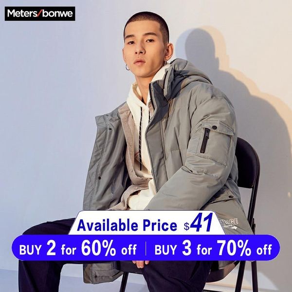 metersbonwe men's winter padded coat casual long coat warm men winter parka windproof hooded jacket homme, Black
metersbonwe men's winter padded coat casual long coat warm men winter parka windproof hooded jacket homme, Black