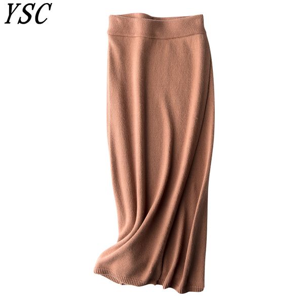 ysc 2020 latest style women's knitted pure wool skirt checker style color fork opening soft and tight fitting skirt, Black
ysc 2020 latest style women's knitted pure wool skirt checker style color fork opening soft and tight fitting skirt, Black