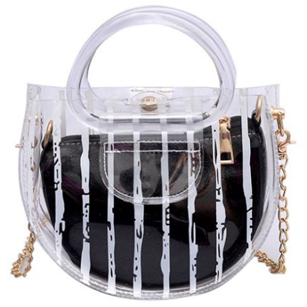 новый полосатый прозрачный пвх сумка женская сумка цепи цвета конфеты jelly summer beach bag
новый полосатый прозрачный пвх сумка женская сумка цепи цвета конфеты jelly summer beach bag