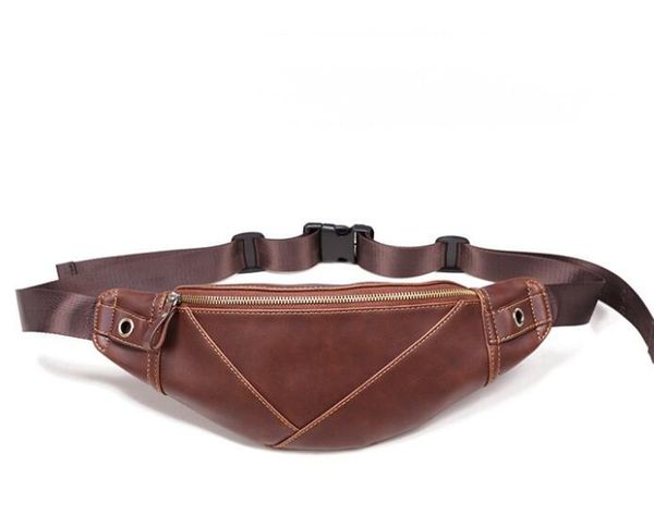 2020 spring men's trendy fashion soft leather crazy horse pu men's retro waist pack 
2020 spring men's trendy fashion soft leather crazy horse pu men's retro waist pack