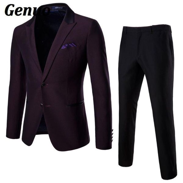 genuo 2018 men suits for wedding dress fashion men two buttons suits with pants business formal silm fit blazer 2 piece set, White;black
genuo 2018 men suits for wedding dress fashion men two buttons suits with pants business formal silm fit blazer 2 piece set, White;black