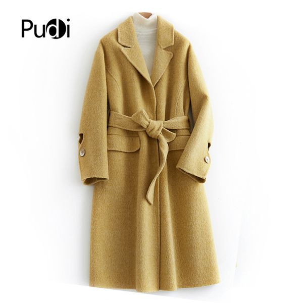 women winter new wool blends jacket fur coat jackets female lady's long style belt pocket trench clothes v2009, Black
women winter new wool blends jacket fur coat jackets female lady's long style belt pocket trench clothes v2009, Black