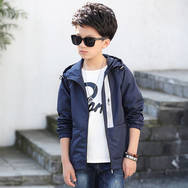 2019 new spring autumn boys outdoor waterproof jackets hooded solid casual boy coats toddler teens children clothing, Blue;gray
2019 new spring autumn boys outdoor waterproof jackets hooded solid casual boy coats toddler teens children clothing, Blue;gray