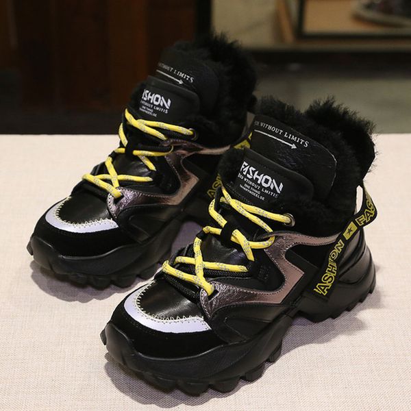 fashion new 2019 winter women's shoes thick-soled casual wild sports shoes plus velvet warm lace-up women's, Black
fashion new 2019 winter women's shoes thick-soled casual wild sports shoes plus velvet warm lace-up women's, Black