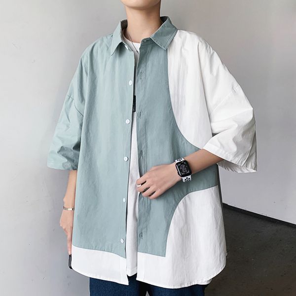 shirt men summer short-sleeved cotton solid button beach shirts daily retro new fashion 2020 short sleeve shirt, White;black
shirt men summer short-sleeved cotton solid button beach shirts daily retro new fashion 2020 short sleeve shirt, White;black