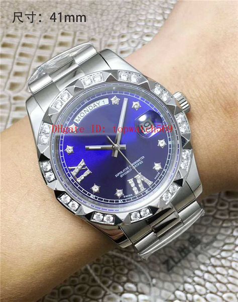 day date watch wristwatch diamond watch swiss automatic mechanical 28800 vph sapphire 18k platinum 904l stainless steel diamond bezel, Slivery;brown
day date watch wristwatch diamond watch swiss automatic mechanical 28800 vph sapphire 18k platinum 904l stainless steel diamond bezel, Slivery;brown