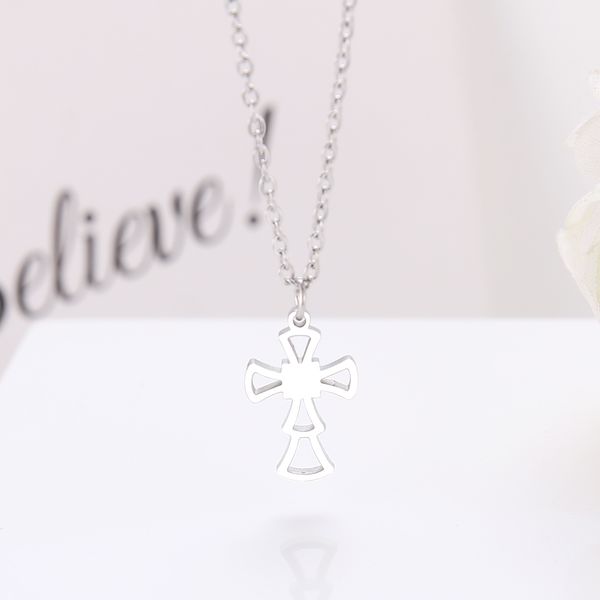 stainless steel lndividuality hollow stitching cross gold and silver color necklace cross religious jewelry for girls
stainless steel lndividuality hollow stitching cross gold and silver color necklace cross religious jewelry for girls