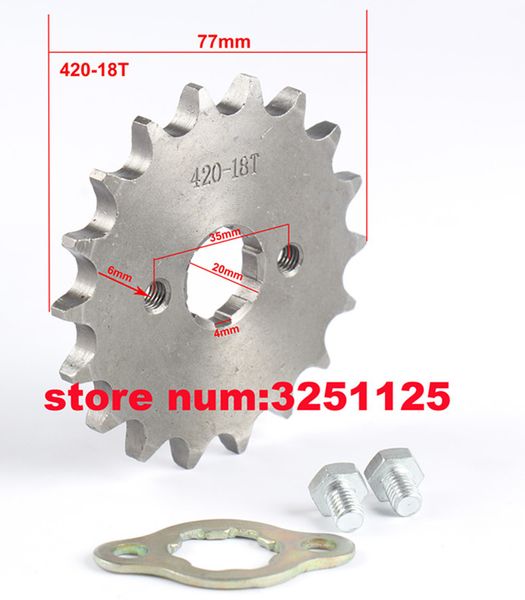 front engine sprocket 420# 19t teeth 20mm for 420 chain with retainer plate locker motorcycle dirt bike atv parts
front engine sprocket 420# 19t teeth 20mm for 420 chain with retainer plate locker motorcycle dirt bike atv parts