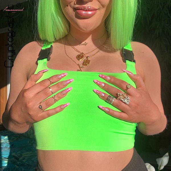 мода неоновый выдалбливают зеленый пряжка rave фестиваль crop tops рукавов summer tank 2019 повседневный sexy обрезанные top feminino, White
мода неоновый выдалбливают зеленый пряжка rave фестиваль crop tops рукавов summer tank 2019 повседневный sexy обрезанные top feminino, White