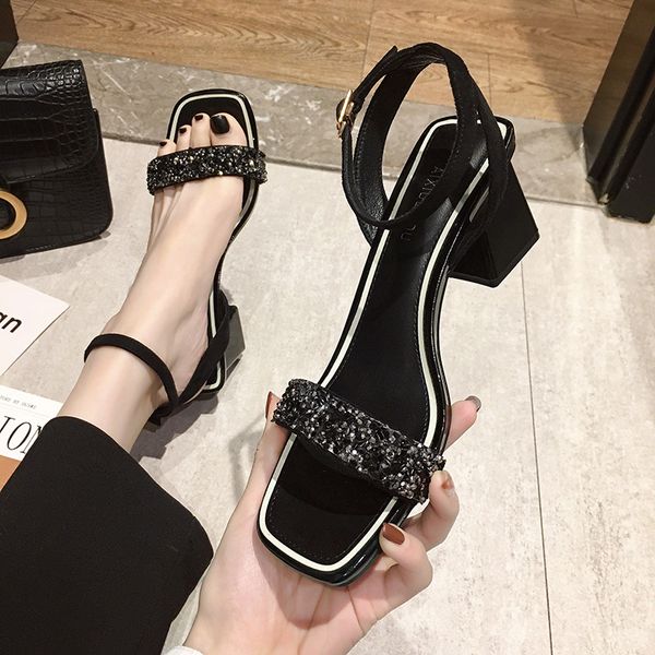 bling bling 2020 sandals block heels buckle strap black shoes for women bright women's fashion chunky beige comfort block
bling bling 2020 sandals block heels buckle strap black shoes for women bright women's fashion chunky beige comfort block