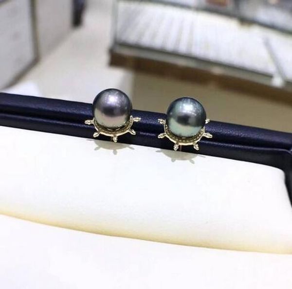 encantador 9-10mm tahitian negro perla verde pendiente 18 k, White
encantador 9-10mm tahitian negro perla verde pendiente 18 k, White