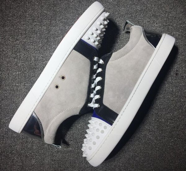 2019 designer mens red bottoms shoes studded spikes low flats casual sneakers for men wedding party dress leather, Black
2019 designer mens red bottoms shoes studded spikes low flats casual sneakers for men wedding party dress leather, Black