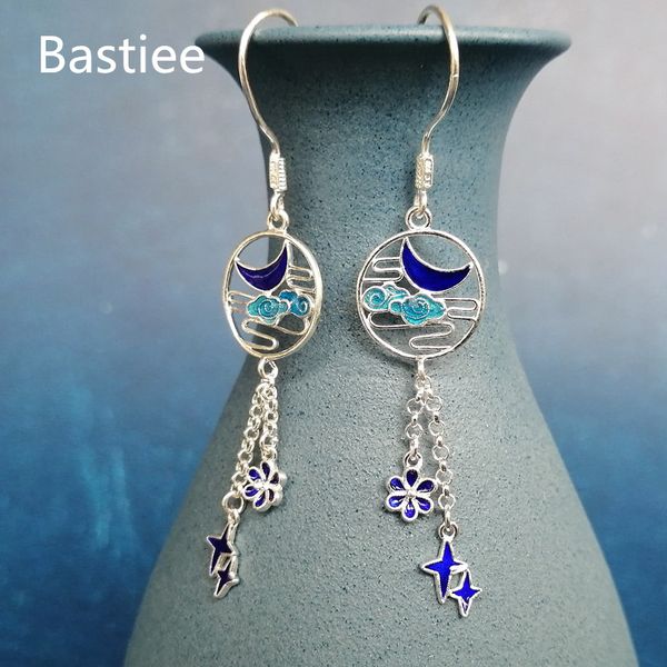 bastiee cloisonne enamel miao 999 sterling silver earrings for women moon star cloud earing blue jewelry handmade vintage
bastiee cloisonne enamel miao 999 sterling silver earrings for women moon star cloud earing blue jewelry handmade vintage