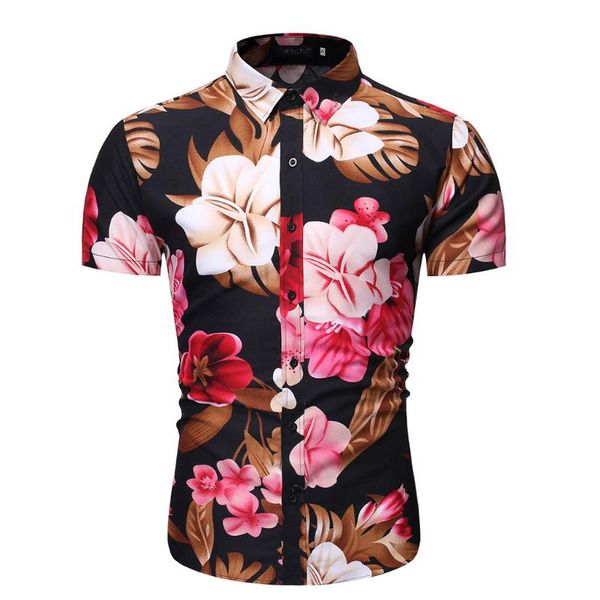 men's casual shirts 2021 men fashion short sleeve summer printed shirt loose camisa hawaiana hombre 3.13, White;black
men's casual shirts 2021 men fashion short sleeve summer printed shirt loose camisa hawaiana hombre 3.13, White;black