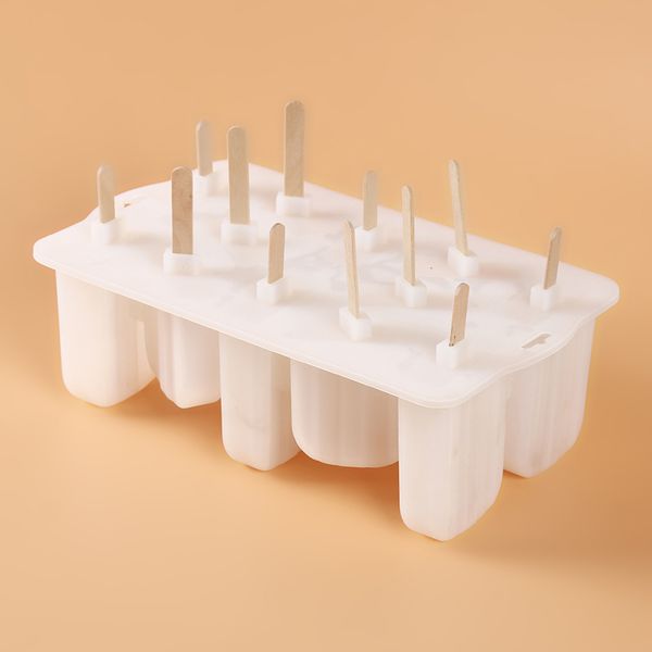 food grade silicone ice cream molds er ice cream bar molds maker 12-hole ice cream moulds with 50pcs popsicle sticks
food grade silicone ice cream molds er ice cream bar molds maker 12-hole ice cream moulds with 50pcs popsicle sticks