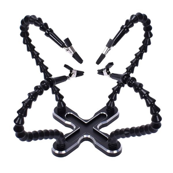 soldering tool pcb holder four flexible arms hands crafts jewelry hobby workshop helping station non-slip steel base (black
soldering tool pcb holder four flexible arms hands crafts jewelry hobby workshop helping station non-slip steel base (black