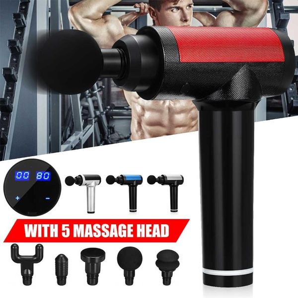 30 gear therapy massage guns 3000r/min 2600mah battery muscle massager led digital display pain relax massage with 5 heads
30 gear therapy massage guns 3000r/min 2600mah battery muscle massager led digital display pain relax massage with 5 heads