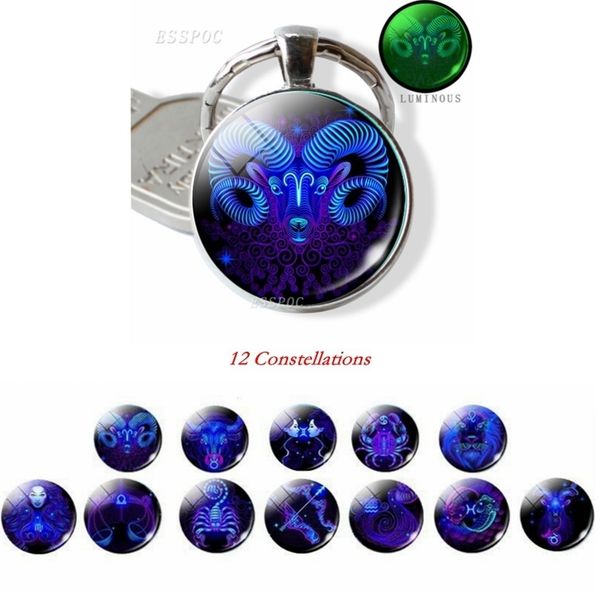 twelve constellations keychain luminous zodiac glass cabochon pendant glow in the dark key chain fashion jewelry birthday gift, Silver
twelve constellations keychain luminous zodiac glass cabochon pendant glow in the dark key chain fashion jewelry birthday gift, Silver