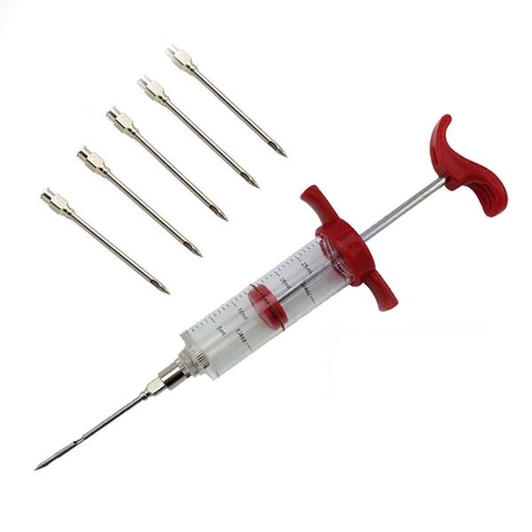5 stainless steel needles spice syringe set bbq meat flavor injector cooking sauce marinade i accessories meat & poultry tools
5 stainless steel needles spice syringe set bbq meat flavor injector cooking sauce marinade i accessories meat & poultry tools