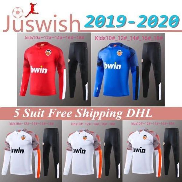 19 20 kids valencia cf tracksuit 2020 rodrigo soccer uniform guedes parejo zaza soler m. valencia long sleeve leisure jog training suit sets, Black;red
19 20 kids valencia cf tracksuit 2020 rodrigo soccer uniform guedes parejo zaza soler m. valencia long sleeve leisure jog training suit sets, Black;red