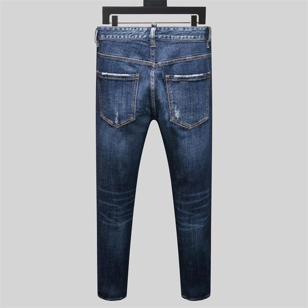 2020 mens stitching slim fit jeans men's straight business high elasticity famous cotton jeans casual long trousers, Blue
2020 mens stitching slim fit jeans men's straight business high elasticity famous cotton jeans casual long trousers, Blue