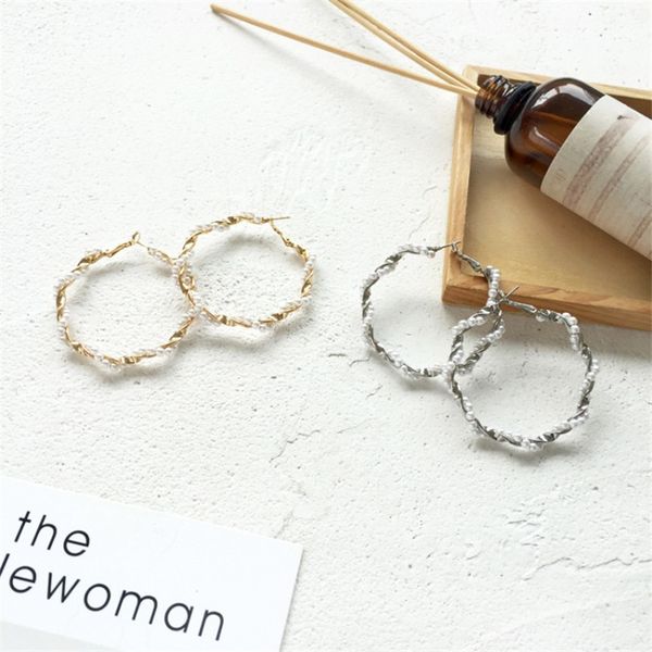 charm 1 pair exquisite small peals brightly circle hoop earring gold silver color cute round for girl party jewelry e181, Golden
charm 1 pair exquisite small peals brightly circle hoop earring gold silver color cute round for girl party jewelry e181, Golden