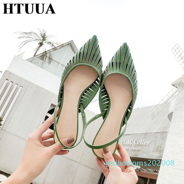 htuua 2019 fashion pu leather hollow pointed toe sandals women summer shoes woman flat heel mules slippers sandalias r8, Black
htuua 2019 fashion pu leather hollow pointed toe sandals women summer shoes woman flat heel mules slippers sandalias r8, Black