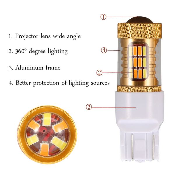 1 pair t20 7443 54smd super bright led bulbs for front turning lights drl &turn signal lights m8617
1 pair t20 7443 54smd super bright led bulbs for front turning lights drl &turn signal lights m8617