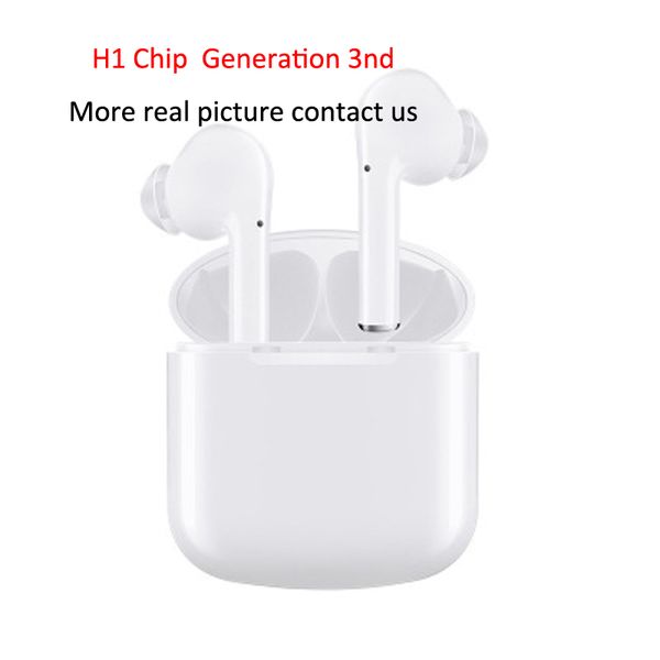 h1 chip generation 3 pro wireless earphone press control bluetooth 5.0 headphone auto paring smart sensor earbuds with real serail number