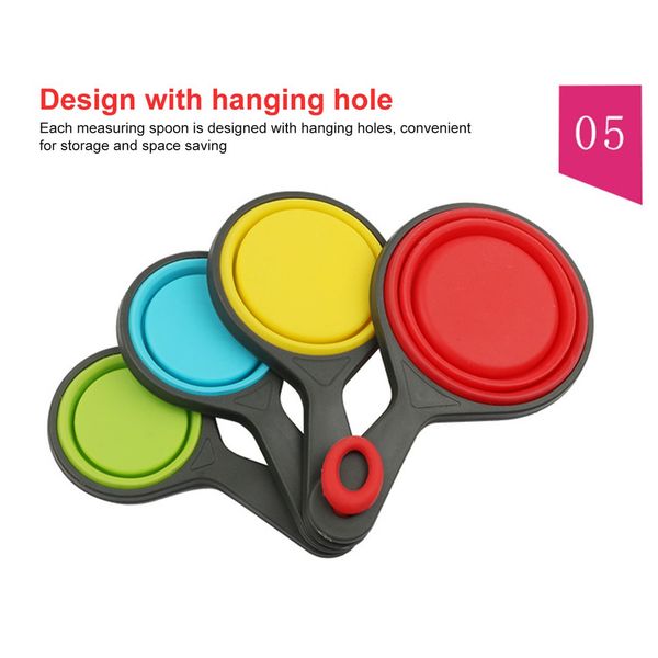 8pcs/set food grade silicone foldable measuring cups set spoon kitchen tool ice cream collapsible baking cook tools
8pcs/set food grade silicone foldable measuring cups set spoon kitchen tool ice cream collapsible baking cook tools