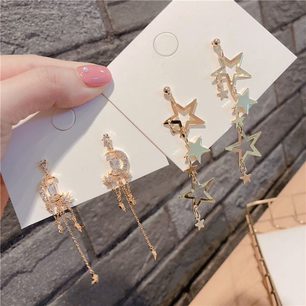 korea style silver needle long section micro-set zircon long geometry drop earrings for women fashion jewelry accessories 
korea style silver needle long section micro-set zircon long geometry drop earrings for women fashion jewelry accessories