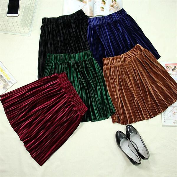 england style 2019 autumn women velvet solid pleated mini skirt plus size velour skirt -6xl, Black;gray
england style 2019 autumn women velvet solid pleated mini skirt plus size velour skirt -6xl, Black;gray