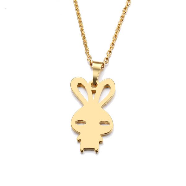 jewellery stainless steel necklace for women man lover's rabbit gold and silver color pendant necklace engagement jewelry women 
jewellery stainless steel necklace for women man lover's rabbit gold and silver color pendant necklace engagement jewelry women