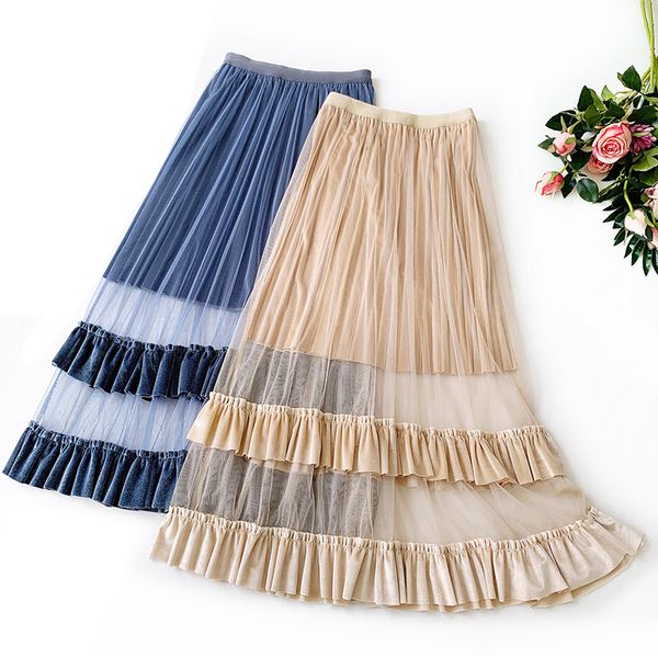 autumn winter vintage velvet skirt ruffles hollow out perspective skirt sweet elegant mermaid cake, Black
autumn winter vintage velvet skirt ruffles hollow out perspective skirt sweet elegant mermaid cake, Black