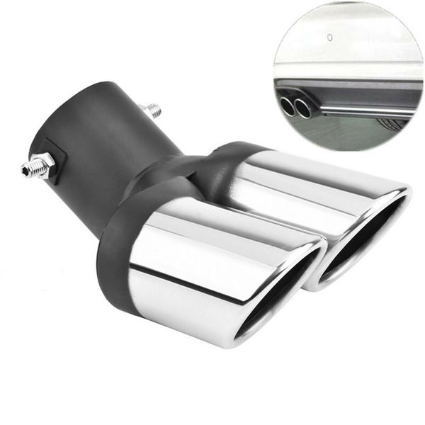 car universal 63mm stainless steel dual outlet exhaust pipe muffler tail throat muffler tip pipe grilled black
car universal 63mm stainless steel dual outlet exhaust pipe muffler tail throat muffler tip pipe grilled black